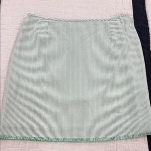 Preston & York Mint Striped Pencil Skirt